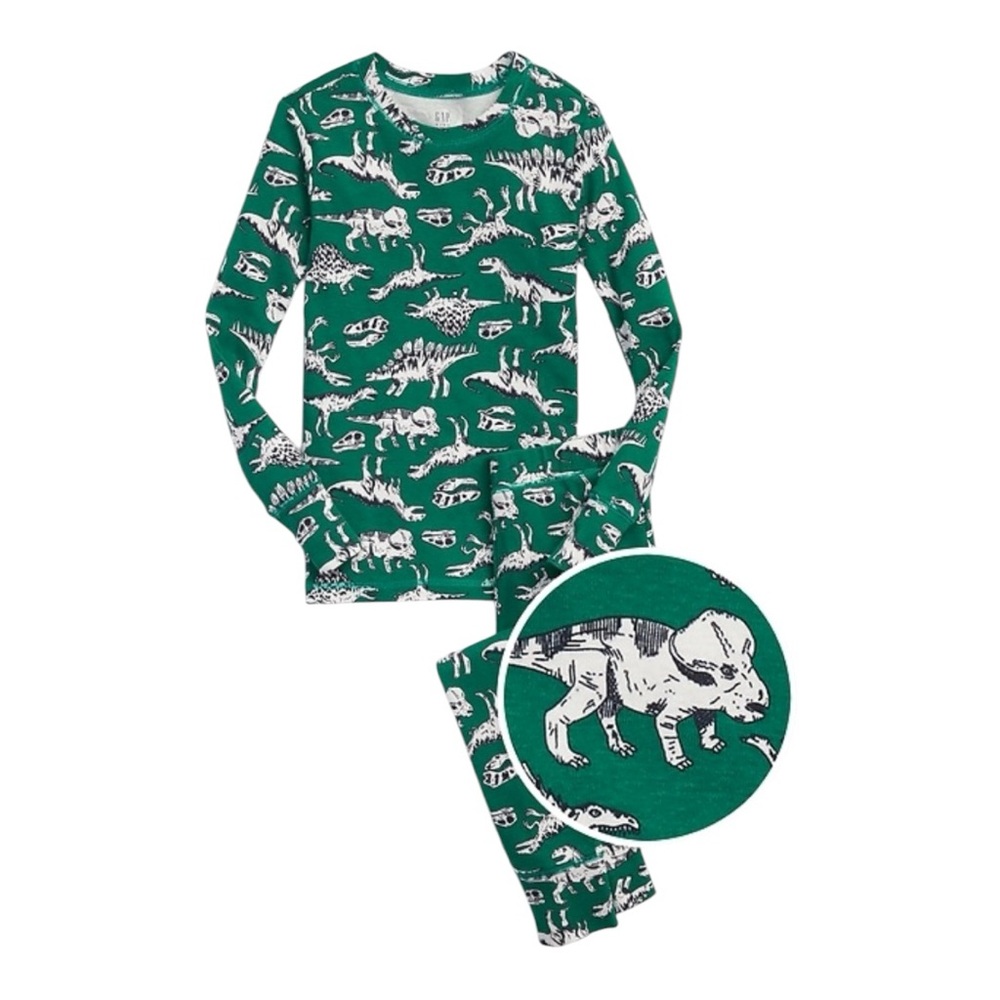 GAP Green Dinosaur Pajama Set